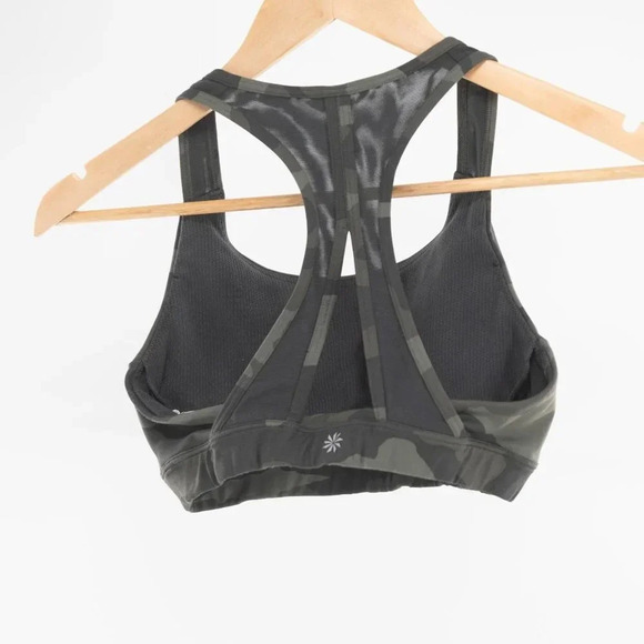 ATHLETA A-C Ultimate Bra In Supersonic, Olive Camo | Small - Picture 3 of 5